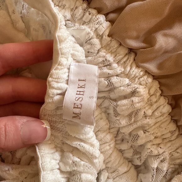 SOLD - Meshki Nicolette Lace Halter Top - Picture 7 of 8